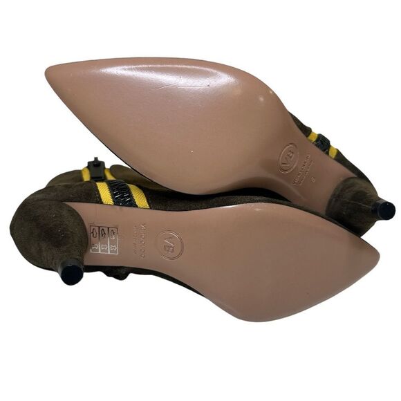 VERONICA BEARD Military Roxie Suede Boot in Brown - Picture 9 of 11